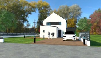 maison étage façade avant carolles