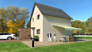 villedieu les poeles maison à étage avec garage 74 m² (3)