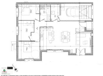 maison plain pied 90 m² betton plan rdc